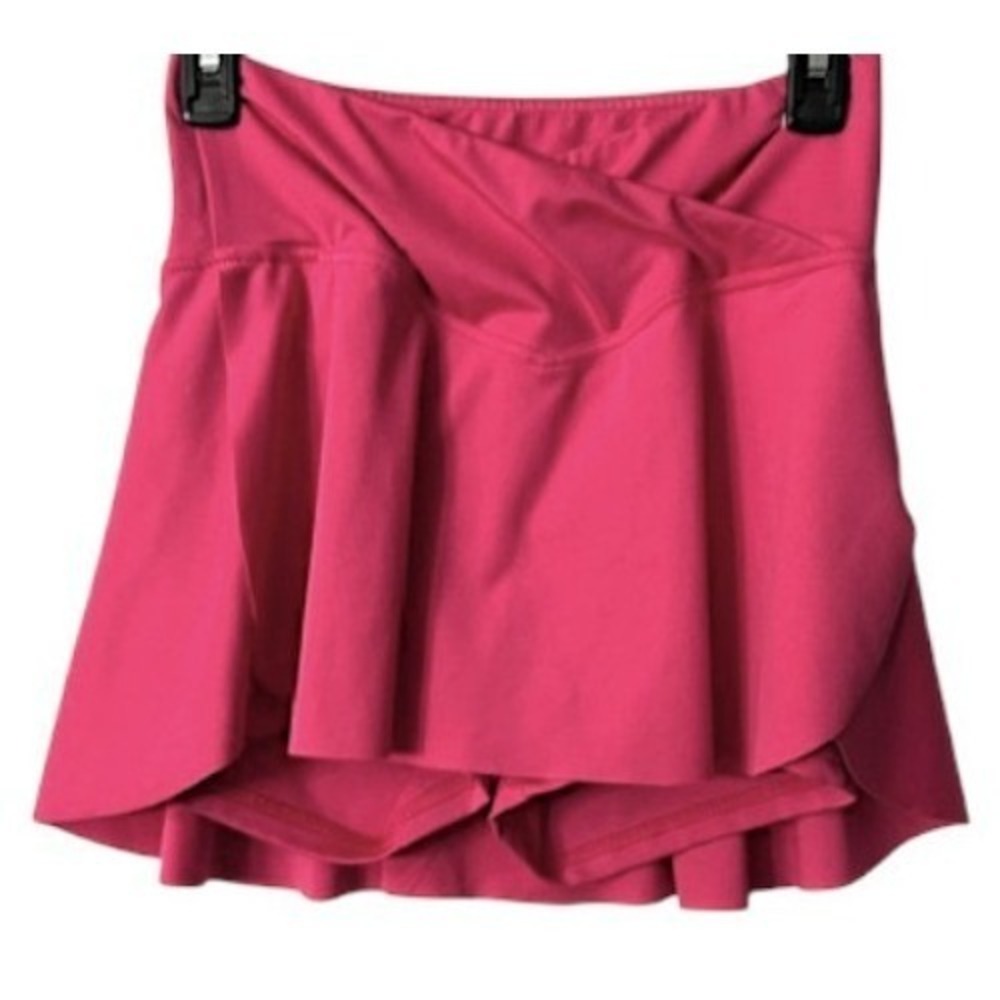 Barbie Pink Athletic Skort S with 2 Pockets Workout Running Gym Flirty Flouncy